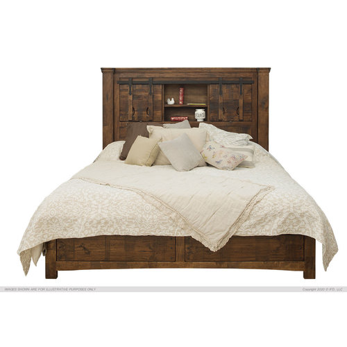 IFD Mezcal King Bed w/ Storage Headboard IFD Mezcal King Bed w/ Storage Headboard