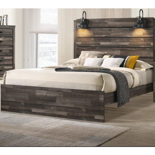 Crown Mark Carter King Bed w/Lamps Crown Mark Carter King Bed w/Lamps