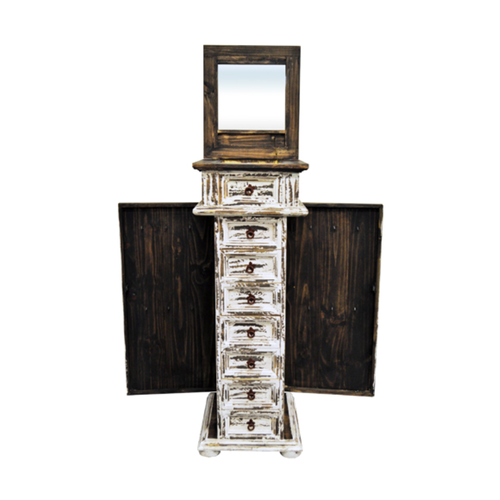 C4 Rustic White Jewelry Chest C4 Rustic White Jewelry Chest