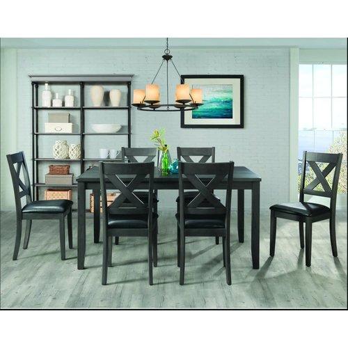 Elements Alex Grey 7PC Dining Elements Alex Grey 7PC Dining