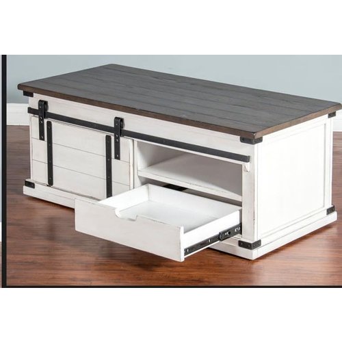 Sunny Designs Barn Door Coffee Table Sunny Designs Barn Door Coffee Table