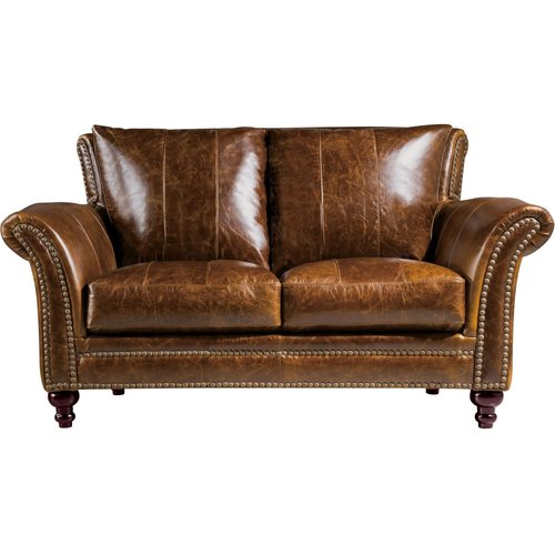 Leather Italia USA 2239 Butler Loveseat- Brown Leather Italia USA 2239 Butler Loveseat- Brown