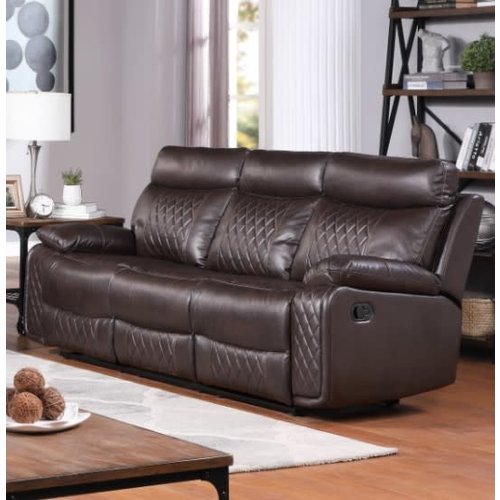 Homelegance Watson Brown Reclining Sofa Homelegance Watson Brown Reclining Sofa