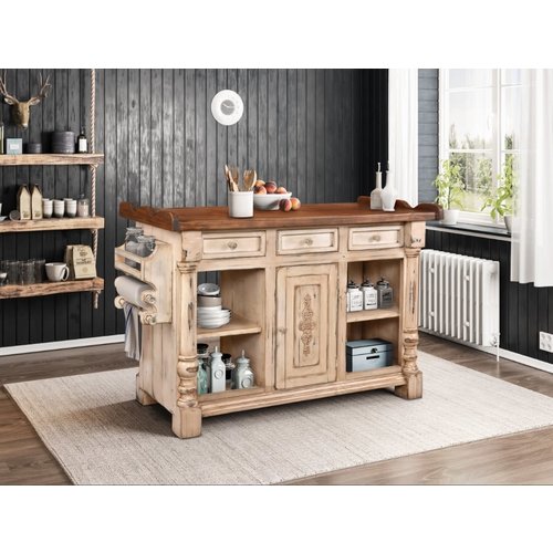 Horizon Home Valencia Antique Cream Two Tone Island Horizon Home Valencia Antique Cream Two Tone Island