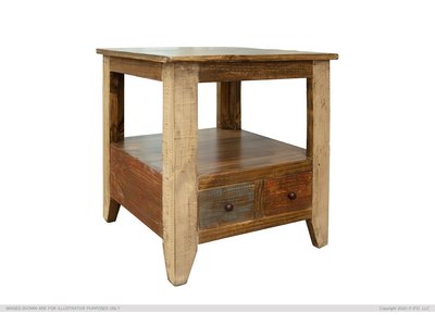 IFD Antique Storage End Table