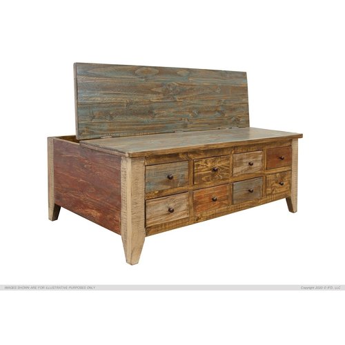 IFD Antique Storage Cocktail Table w/ Lift Top IFD Antique Storage Cocktail Table w/ Lift Top