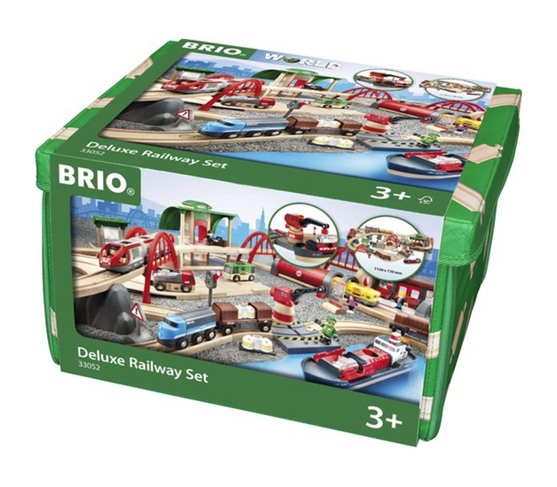 Deluxe Train Railway Set - 87 pcs