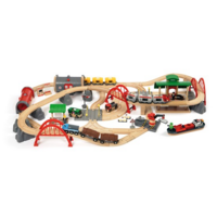 Deluxe Train Railway Set - 87 pcs