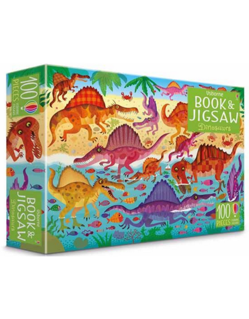Usborne 100 pc: Dinosaurs - Book and Jigsaw Puzzle