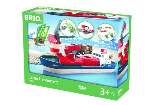 Brio Cargo Harbour Train Set