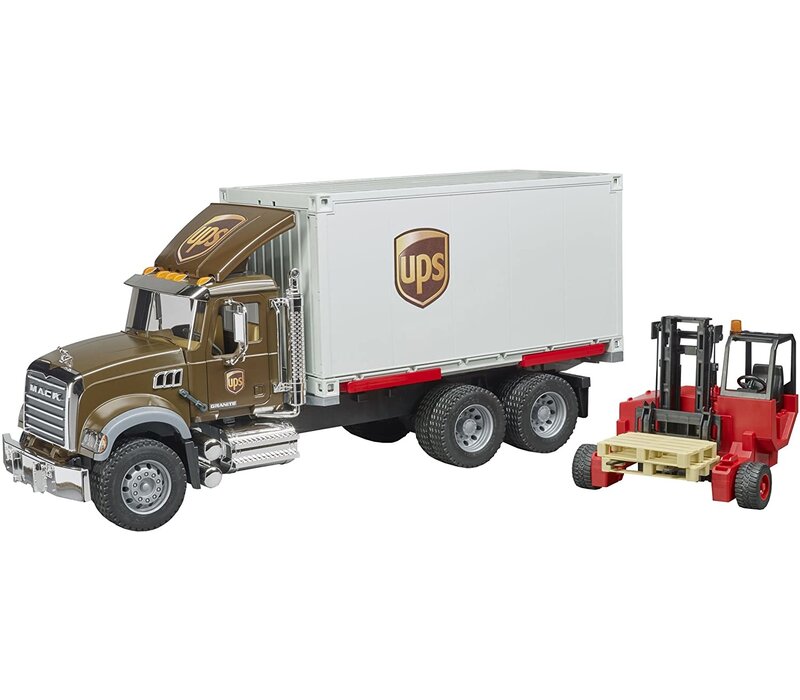 MACK Granite UPS logistcs truck w forklift