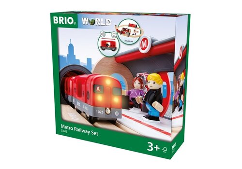 Brio Metro Train Railway Set