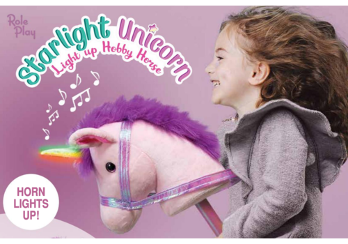 Schylling Starlight Unicorn Stick Pony