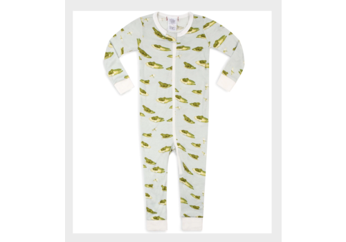 Milkbarn Zipper Pajama: Leapfrog