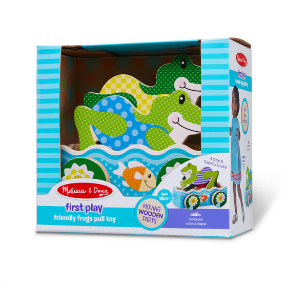 melissa and doug frog pull toy