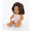 Miniland Baby Doll: Brunette Girl