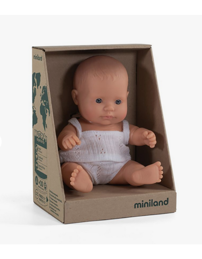 Miniland Newborn Doll: Caucasian Boy