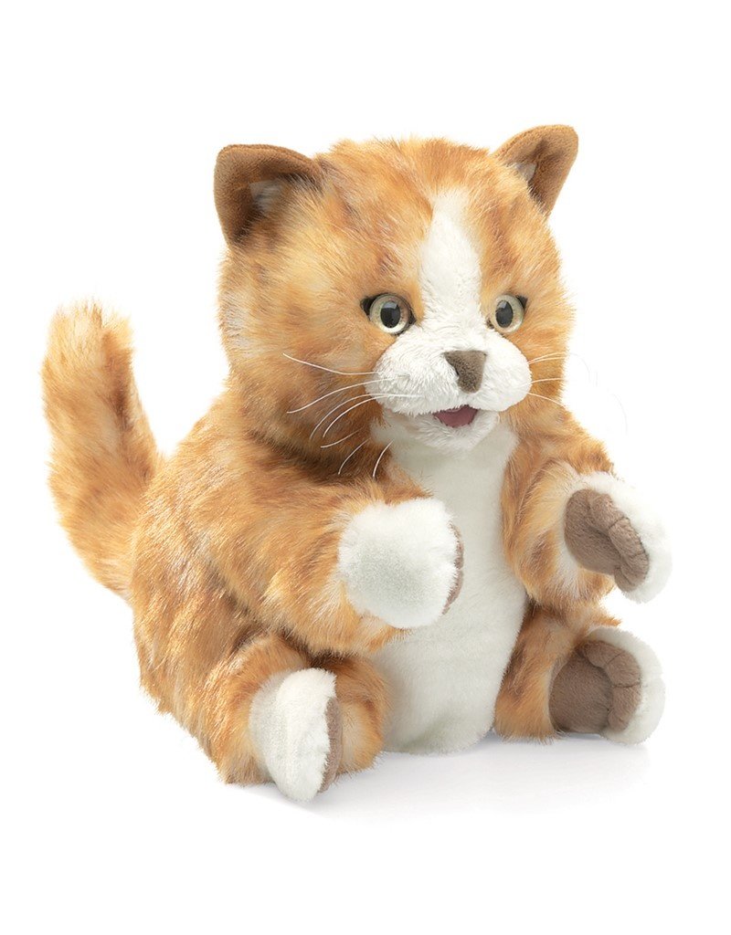 Folkmanis Hand Puppet: Orange Tabby Kitten