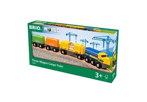 Brio Three Wagon Cargon Train