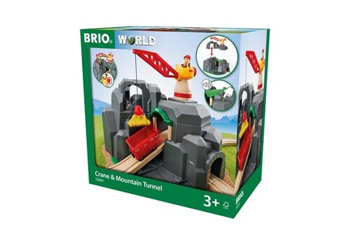 Brio Crane & Mountain Train Tunnel