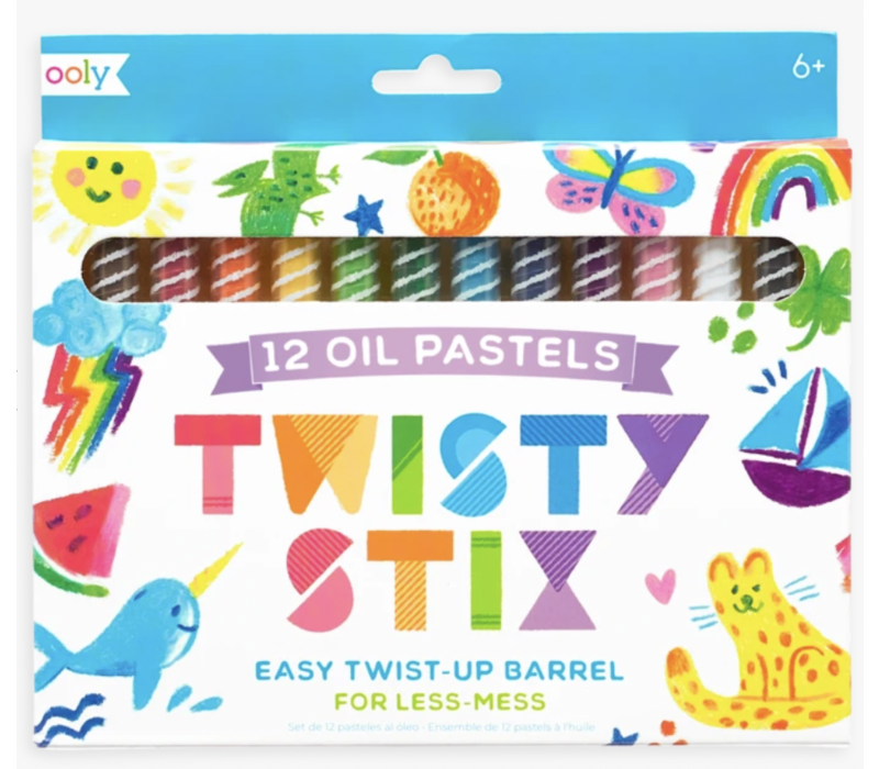 Twisty Stix Oil Pastels - Set of 12