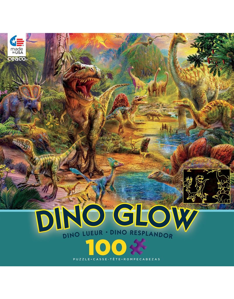 Ceaco 100 pc: Glow Puzzle - Dino