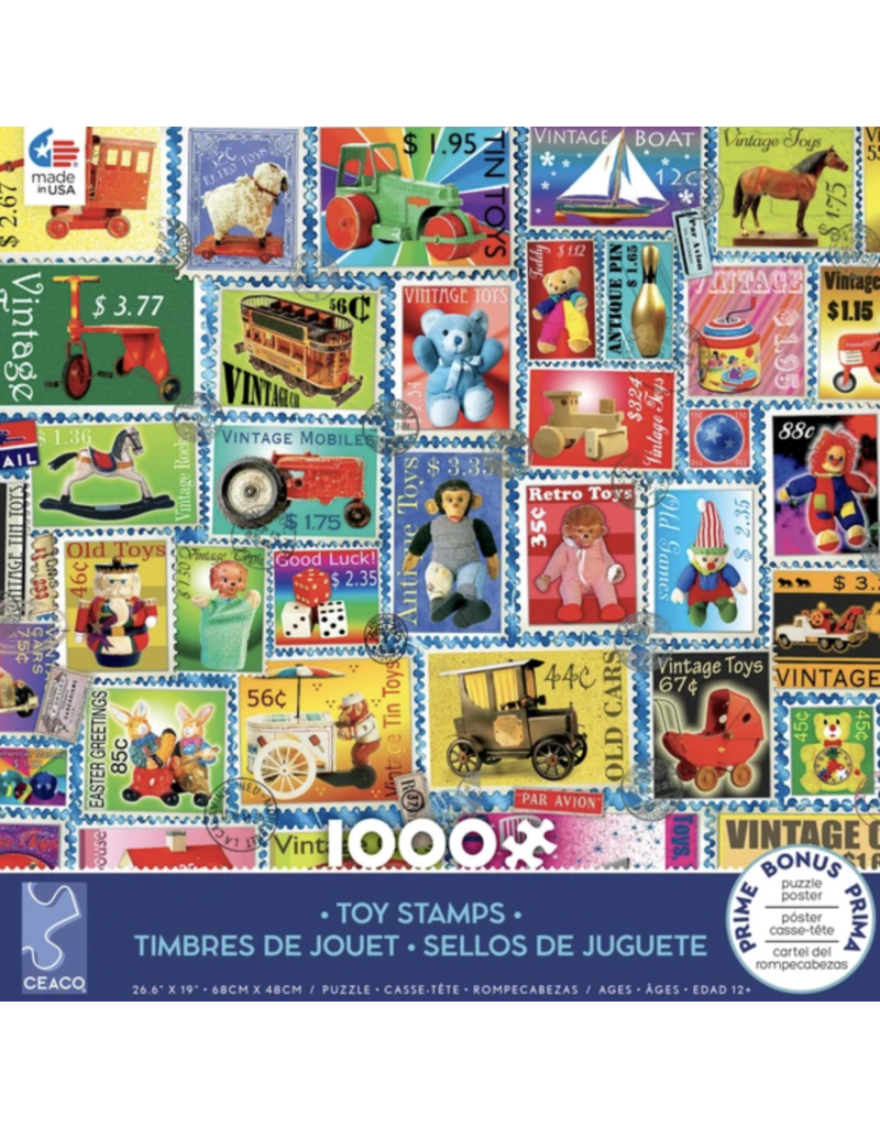 Ceaco 1000 pc Puzzle: Stamps