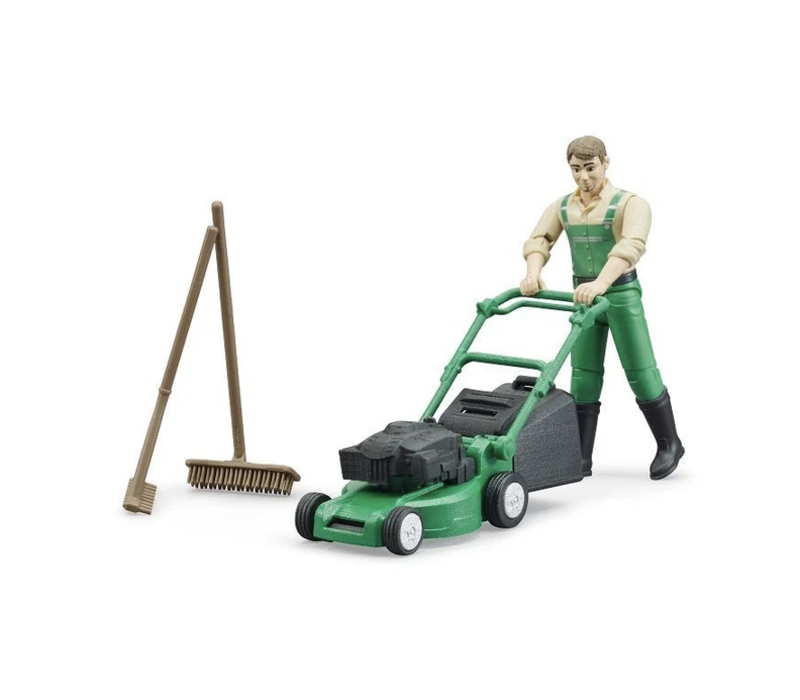 Gardener w/Mower and Accessories