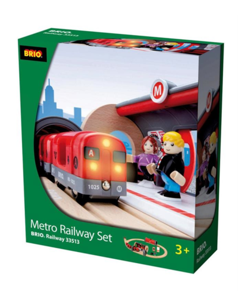 Brio Metro Train Railway Set