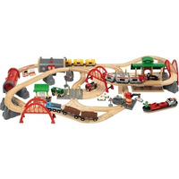 Deluxe Train Railway Set - 87 pcs