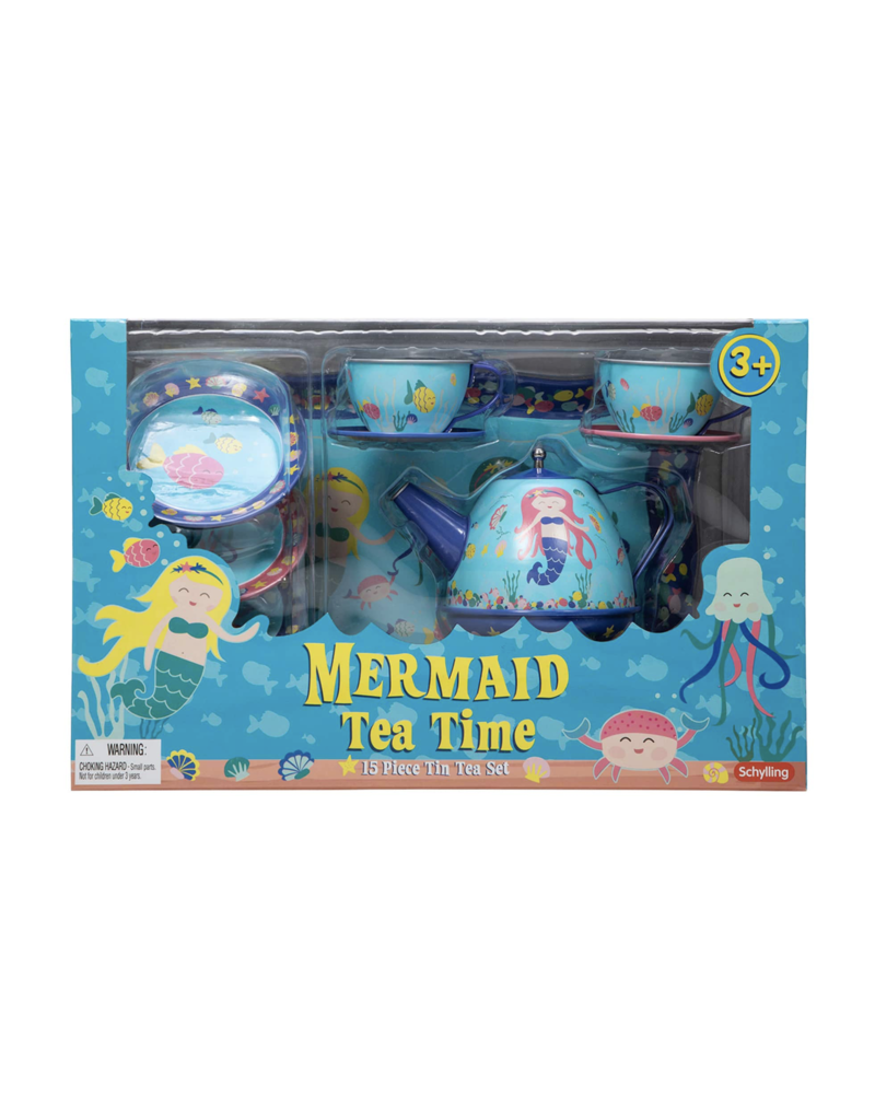 schylling mermaid tin tea set