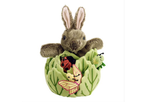 The Puppet Co Hide Away Puppet: Rabbit in a Lettuce