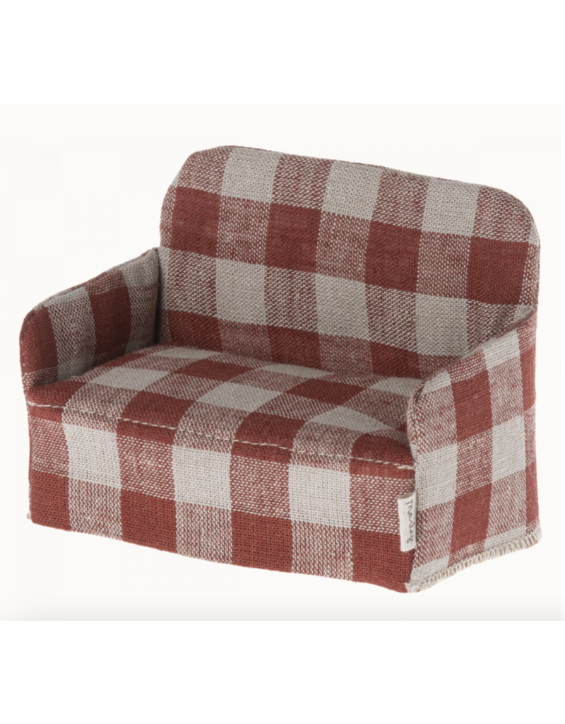 Maileg Red Check Mouse Couch