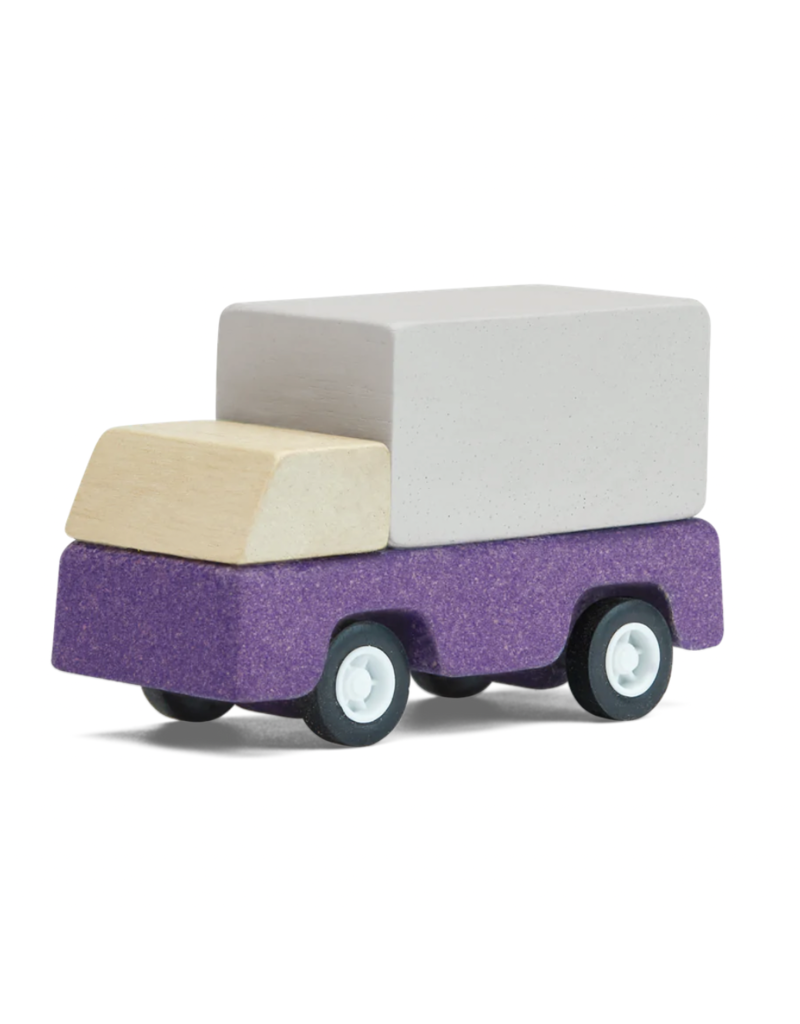 Plan Toy Wooden Purple Delivery Truck
