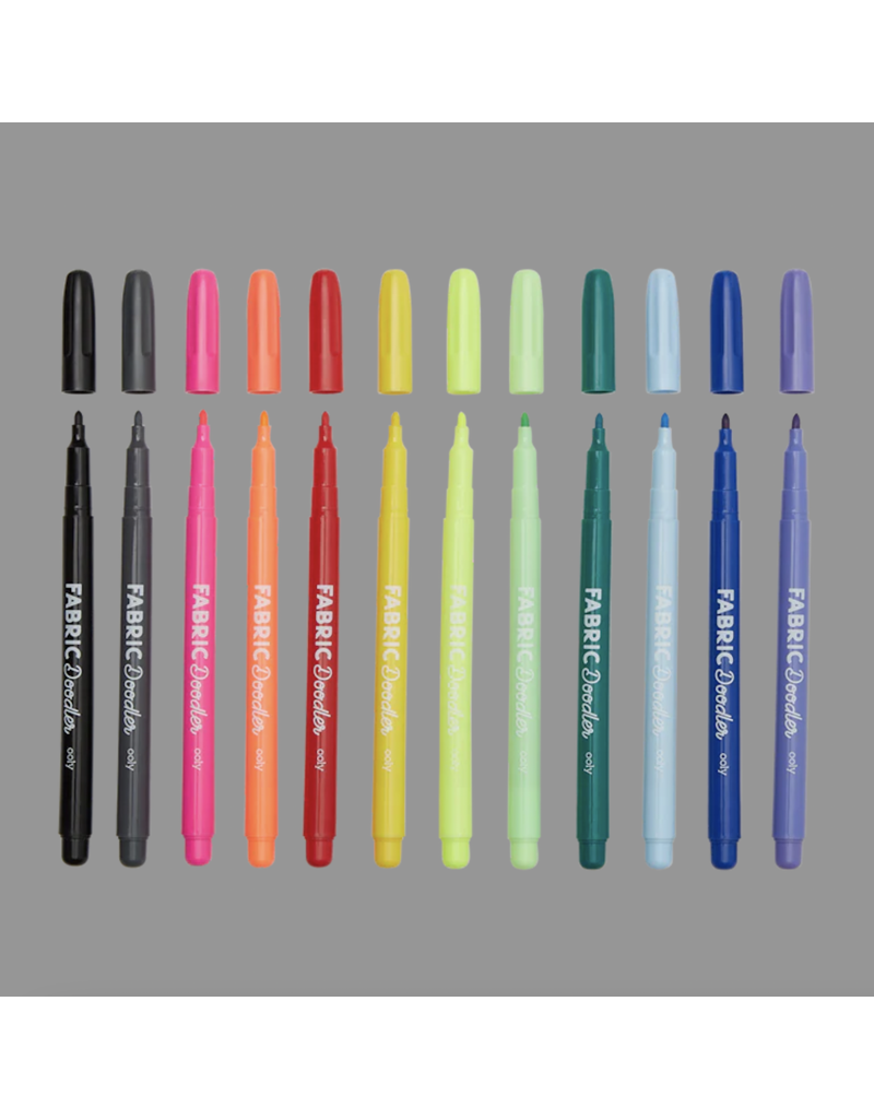 Fabric Doodlers Markers Set of 12 Ooly
