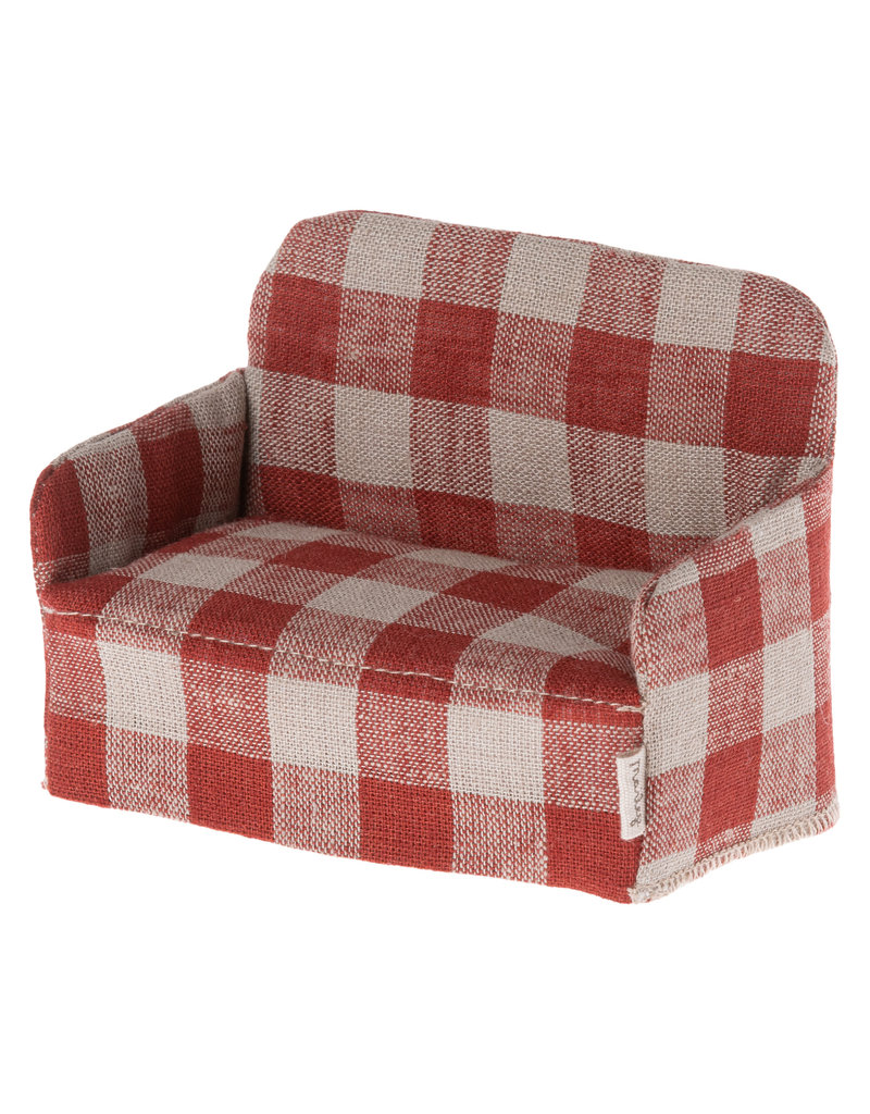 Maileg Red Check Mouse Couch