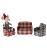 Maileg Red Check Mouse Chair