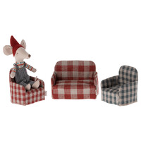 Red Check Mouse Chair
