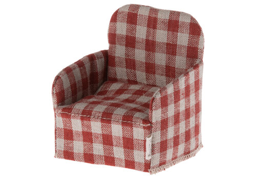 Maileg Red Check Mouse Chair