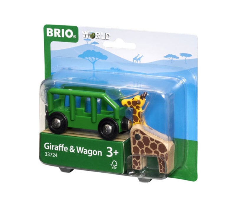 Giraffe and Wagon