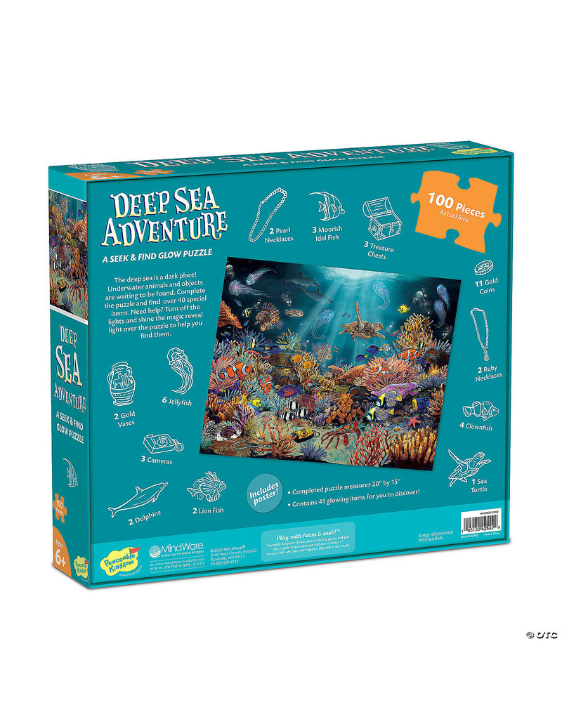 Mindware Deep Sea Adventure Seek & Find Glow Puzzle