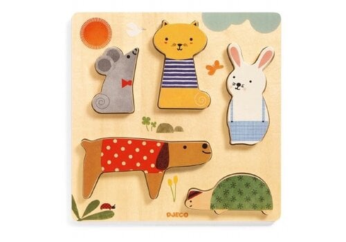 Djeco Wooden Puzzles Woodypets