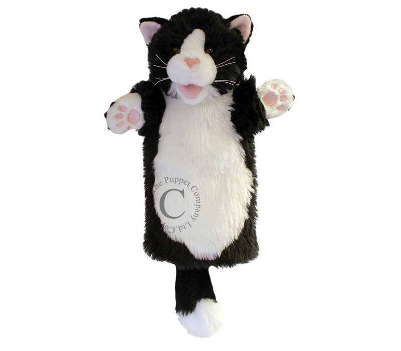 Cat B/W Long Sleeve Hand Puppet