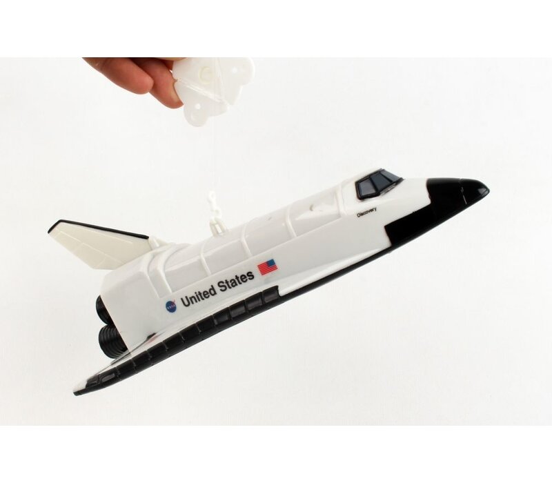 Flying Space Shuttle on a String