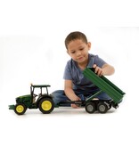 Bruder John Deere Tractor with Tipping Trailer