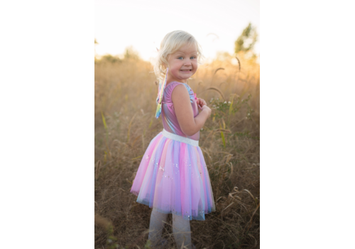 Great Pretenders Rainbow Sequins Skirt w/Wings & Wand
