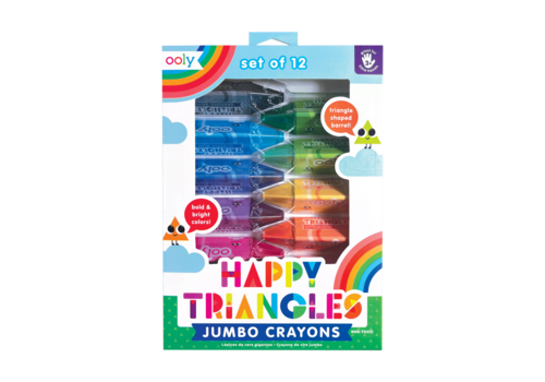 Ooly Happy Triangles Jumbo Crayons