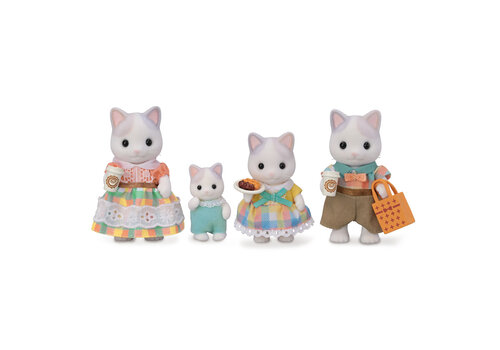 Calico Critters Latte Cat Family