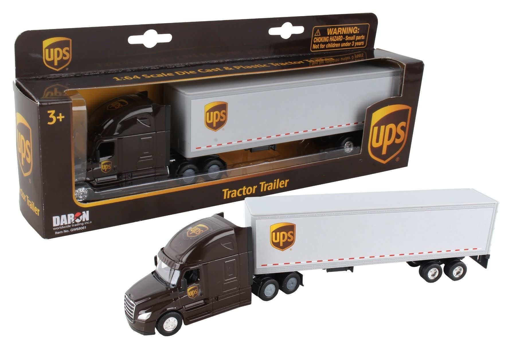 UPS Tractor Trailer 1/64 - Tiddlywinks Toys And Games