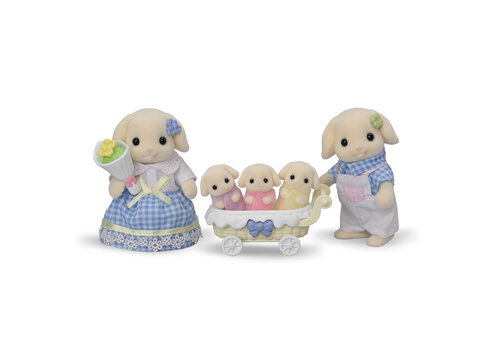 Calico Critters Flora Rabbit Family